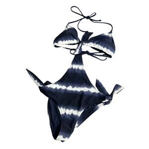 Aerie Blue and White One Piece Swimsuit